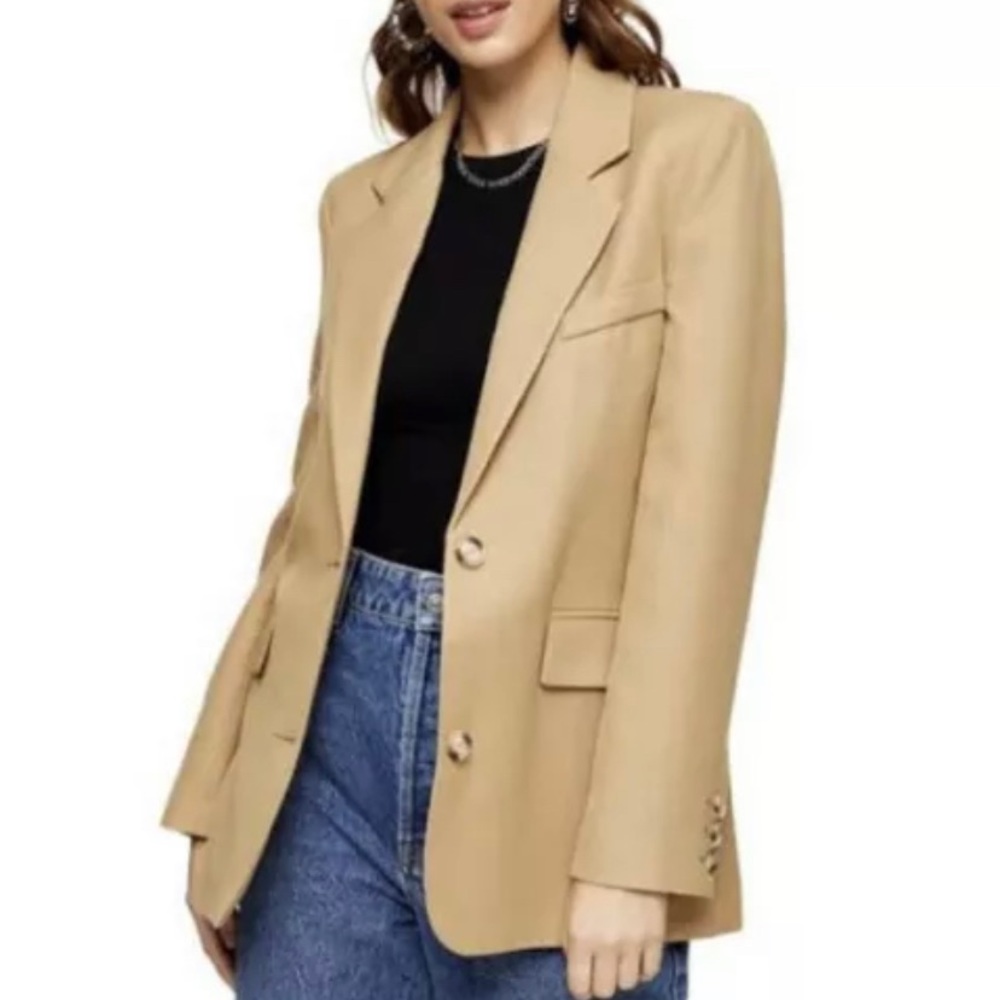 Topshop Oversized Boyfriend Jacket